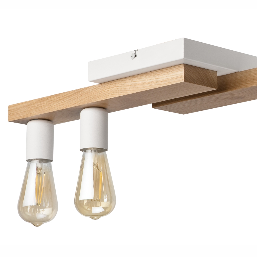 Fäst ljuskrona MATTE 2xE27/15W/230V + 3xG9/5W/230V vit/ek