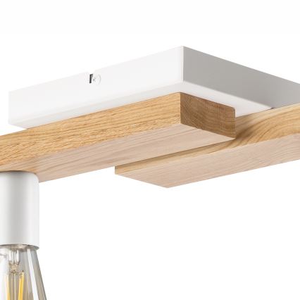 Fäst ljuskrona MATTE 4xE27/15W/230V vit/ek