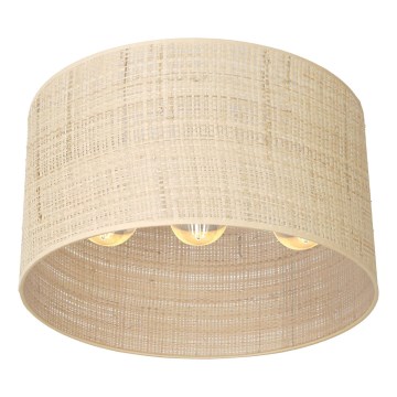 Fäst ljuskrona RATTAN 3xE27/60W/230V rotting