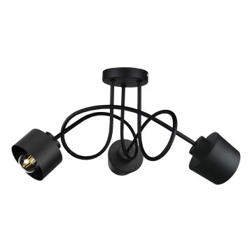 Fäst ljuskrona SIMPLY BLACK 3xE27/60W/230V