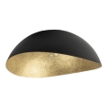 Fäst ljuskrona SOLARIS 1xE27/60W/230V diameter 48 cm svart/guld