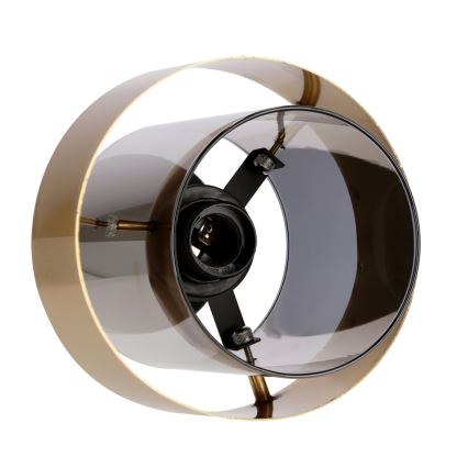 Fäst ljuskrona SPIEGA 1xE27/60W/230V guld/svart