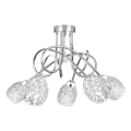 Fäst ljuskrona TWIST CRYSTAL 5xE14/40W/230V
