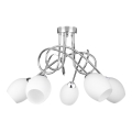 Fäst ljuskrona TWIST WHITE 5xE14/40W/230V