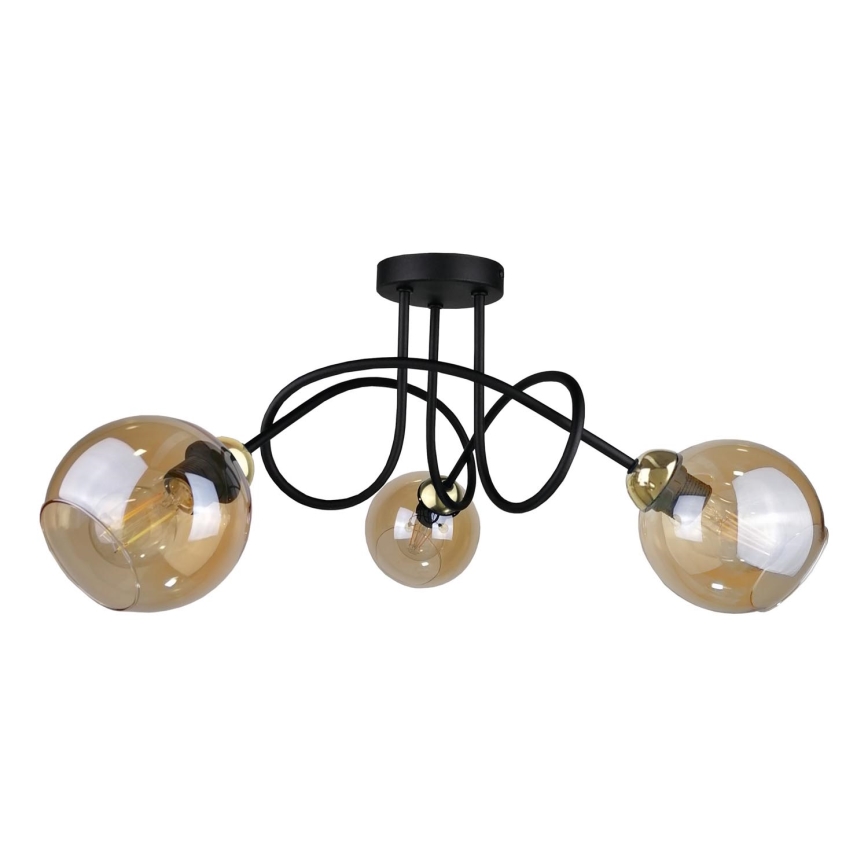 Fäst ljuskrona VENUS GOLD 3xE27/60W/230V