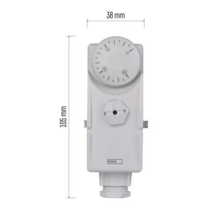 Fäst termostat 230V