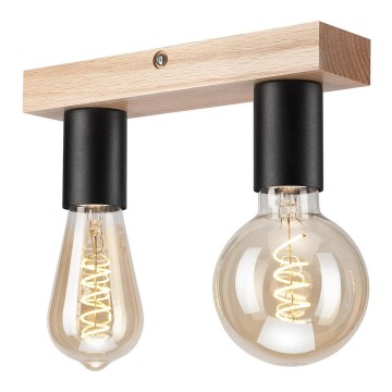 Fastsatt Ljuskrona  VITO OAK 2xE27/60W/230V ek