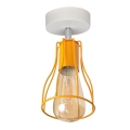 Fastsatt takkrona  TUBE II 1xE27/15W/230V orange 