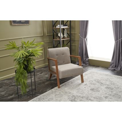 Fåtölj DELI i krämfärg