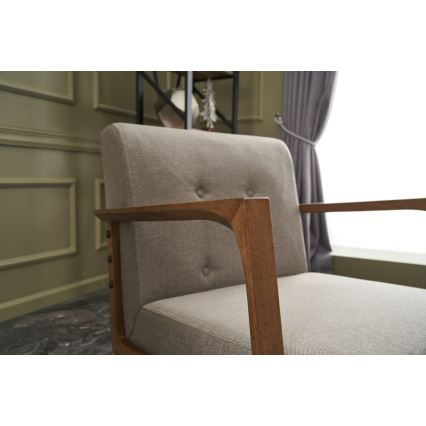 Fåtölj DELI i krämfärg