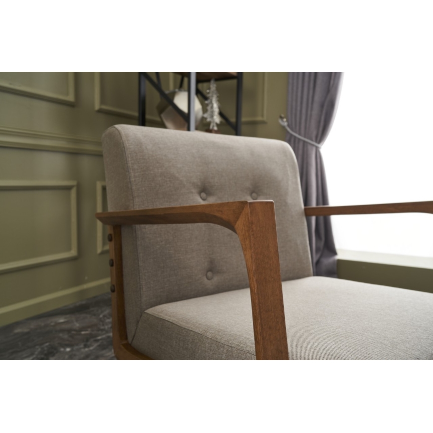 Fåtölj DELI i krämfärg