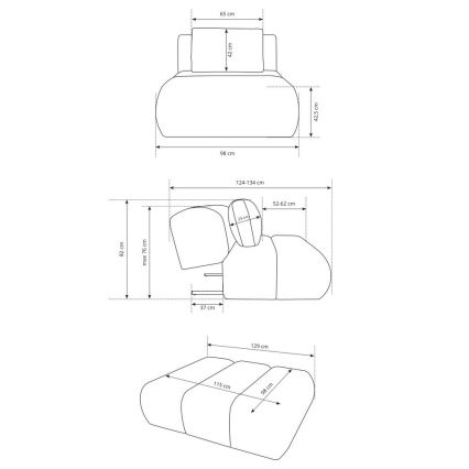 Fåtölj FANO krämvit