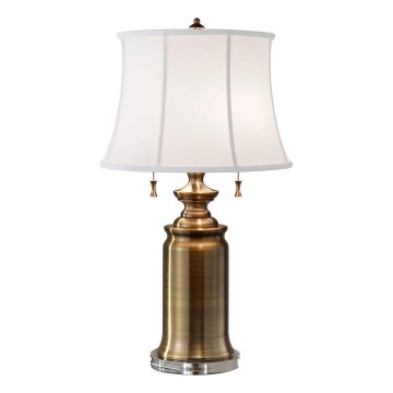Feiss - Bordslampa STATEROOM 2xE27/60W/230V mässing