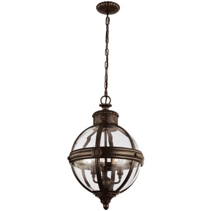 Feiss - Kedjelampa ADAMS 3xE14/60W/230V i brons