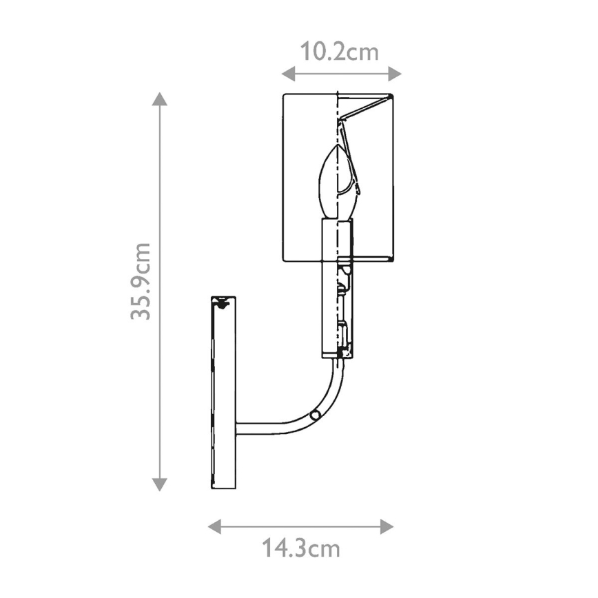 Feiss - Vägglampa BRIANNA 1xE14/60W/230V