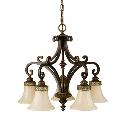 Feiss - Ljuskrona på kedja DRAWING ROOM 5xE27/60W/230V