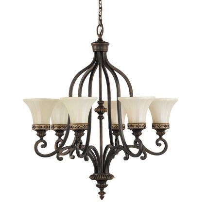 Feiss - Ljuskrona på kedja DRAWING ROOM 6xE27/60W/230V