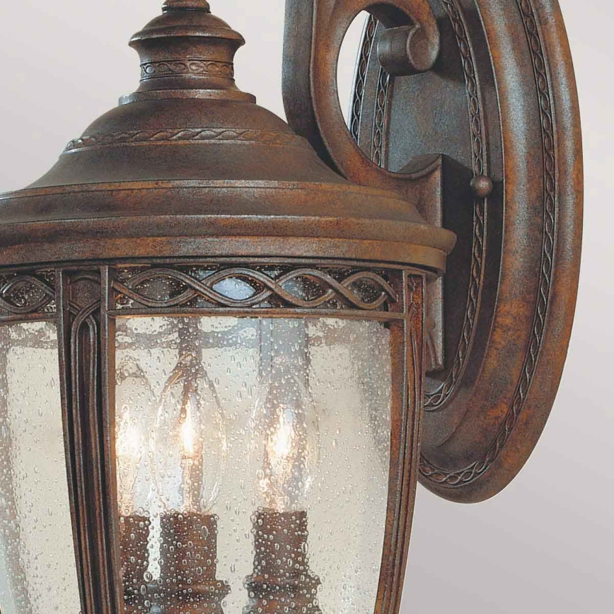 Feiss - Vägglampa för utomhusbruk ENGLISH BRIDLE 3xE14/60W/230V IP44