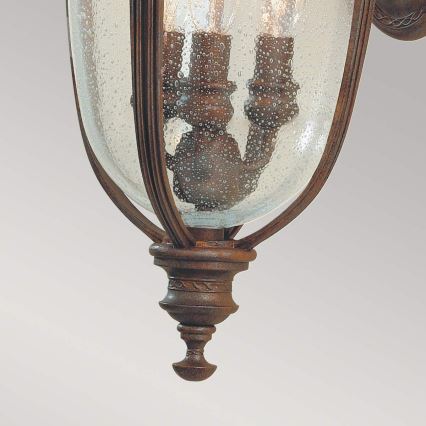 Feiss - Vägglampa för utomhusbruk ENGLISH BRIDLE 3xE14/60W/230V IP44