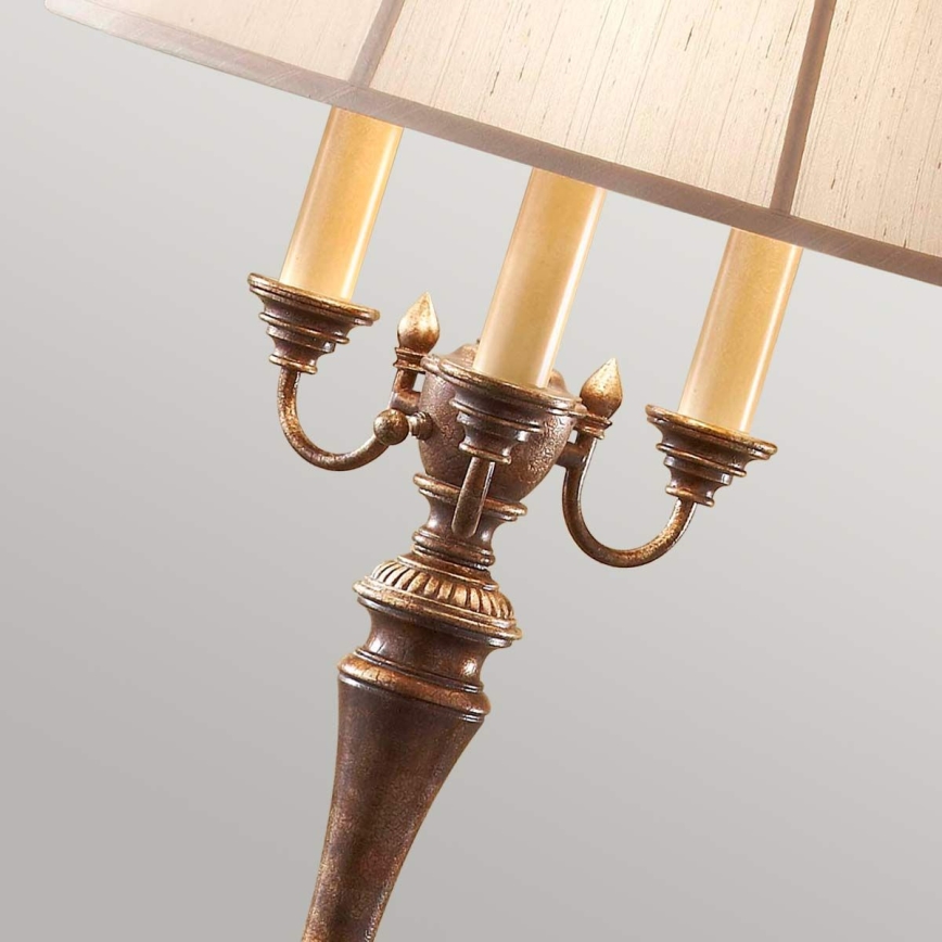 Feiss - Golvlampa GIBSON 4xE27/60W/230V
