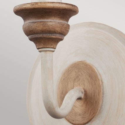 Feiss - Vägglampa HARTSVILLE 1xE14/40W/230V beige/brun