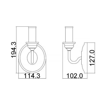 Feiss - Vägglampa HARTSVILLE 1xE14/40W/230V beige/brun