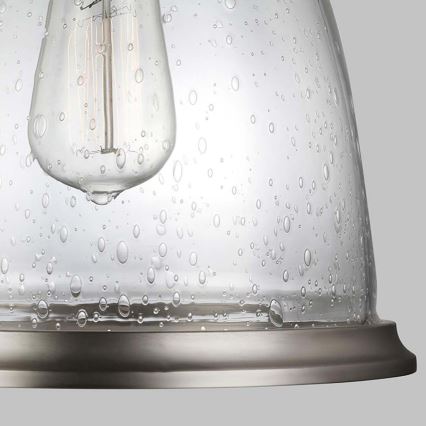 Feiss - Pendelkrona HOBSON 1xE27/60W/230V silver