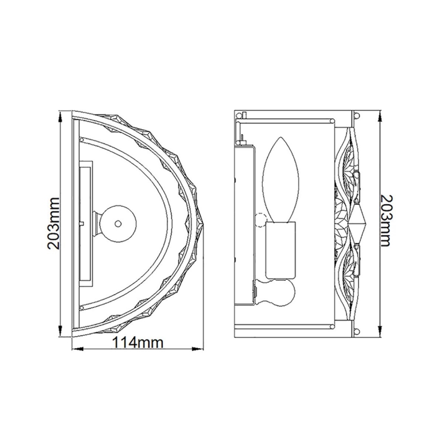 Feiss - Vägglampa LUCIA 1xE14/40W/230V