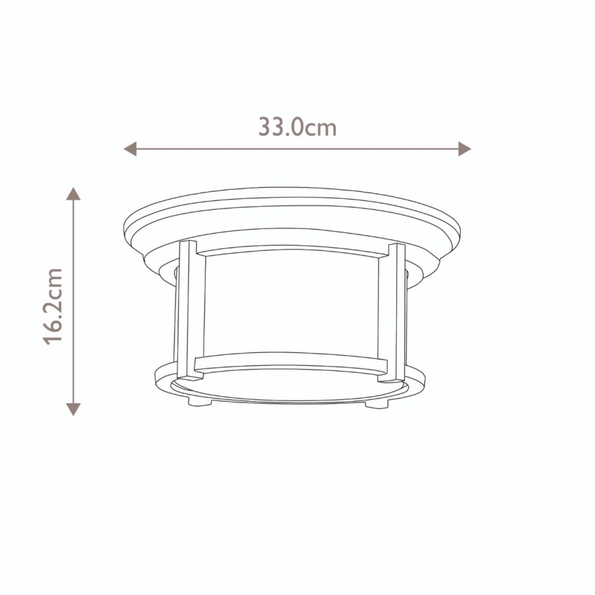 Feiss - Taklampa för utomhusbruk MERRIL 2xE27/60W/230V IP44