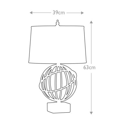 Feiss - Bordslampa SPENCER 1xE27/60W/230V