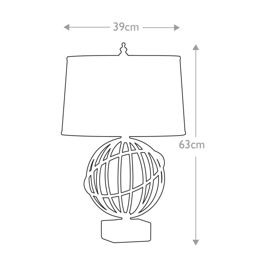 Feiss - Bordslampa SPENCER 1xE27/60W/230V