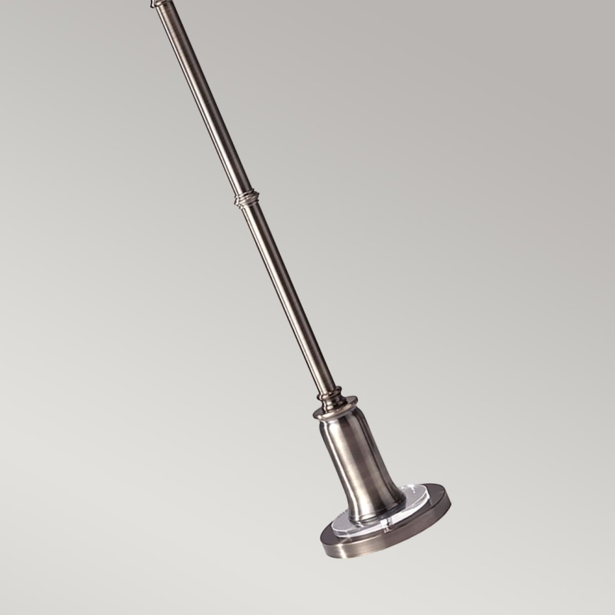 Feiss - Golvlampa STATEROOM 2xE27/60W/230V silver