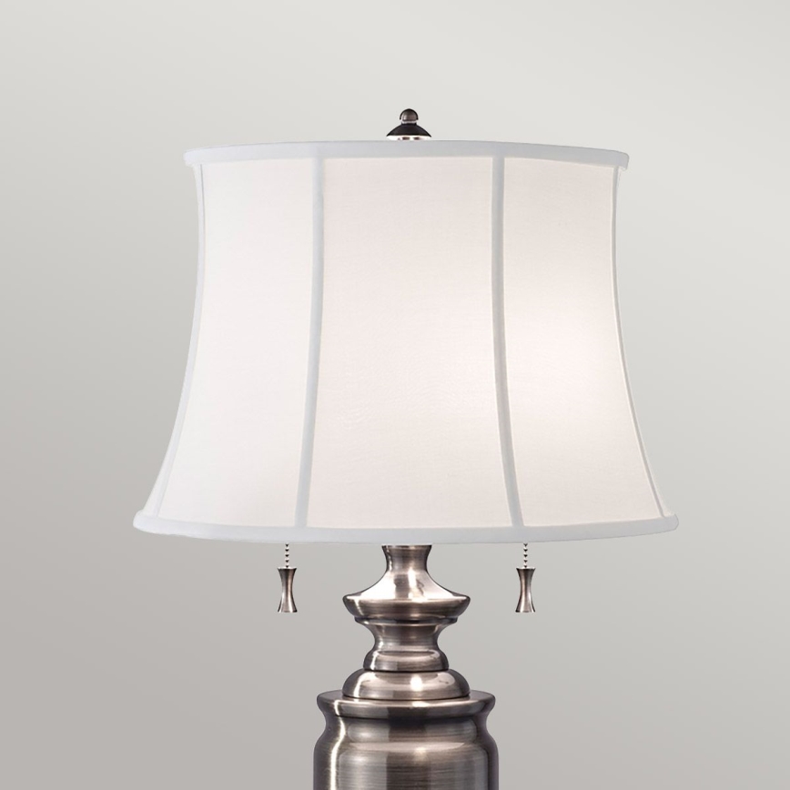Feiss - Bordslampa STATEROOM 2xE27/60W/230V silver