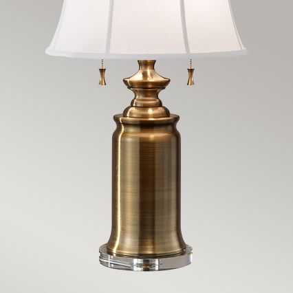 Feiss - Bordslampa STATEROOM 2xE27/60W/230V mässing