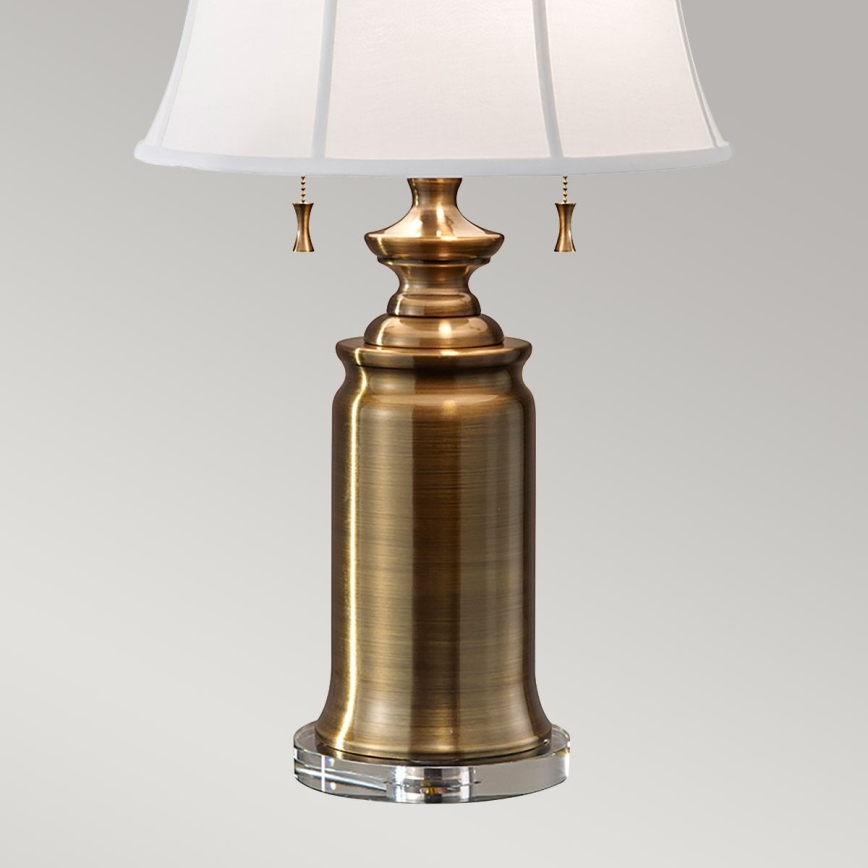 Feiss - Bordslampa STATEROOM 2xE27/60W/230V mässing