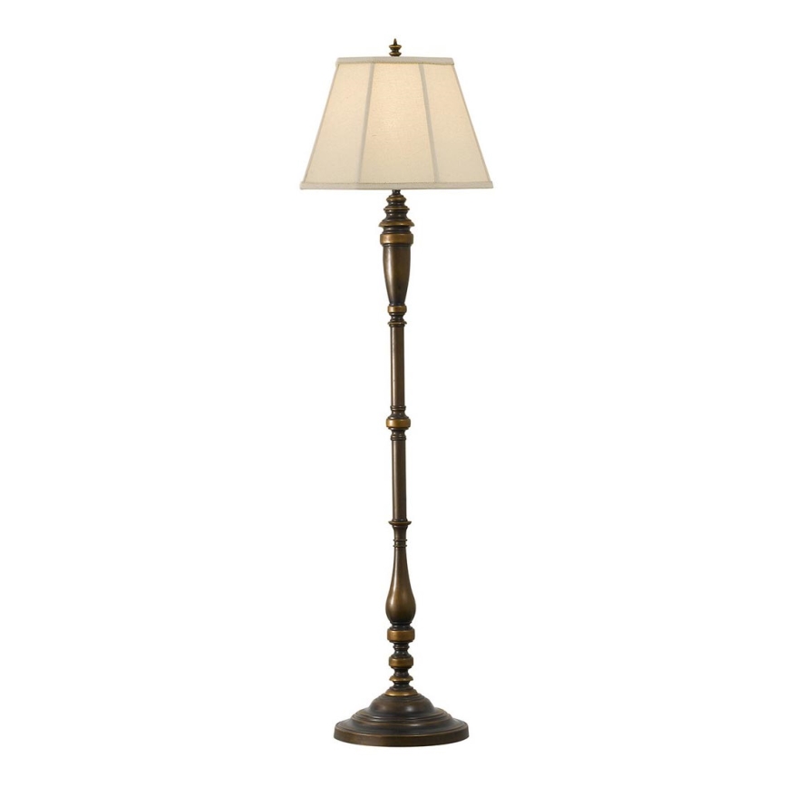 Feiss - Golv lampa LINCOLNDALE 1xE27/60W/230V brons/beige