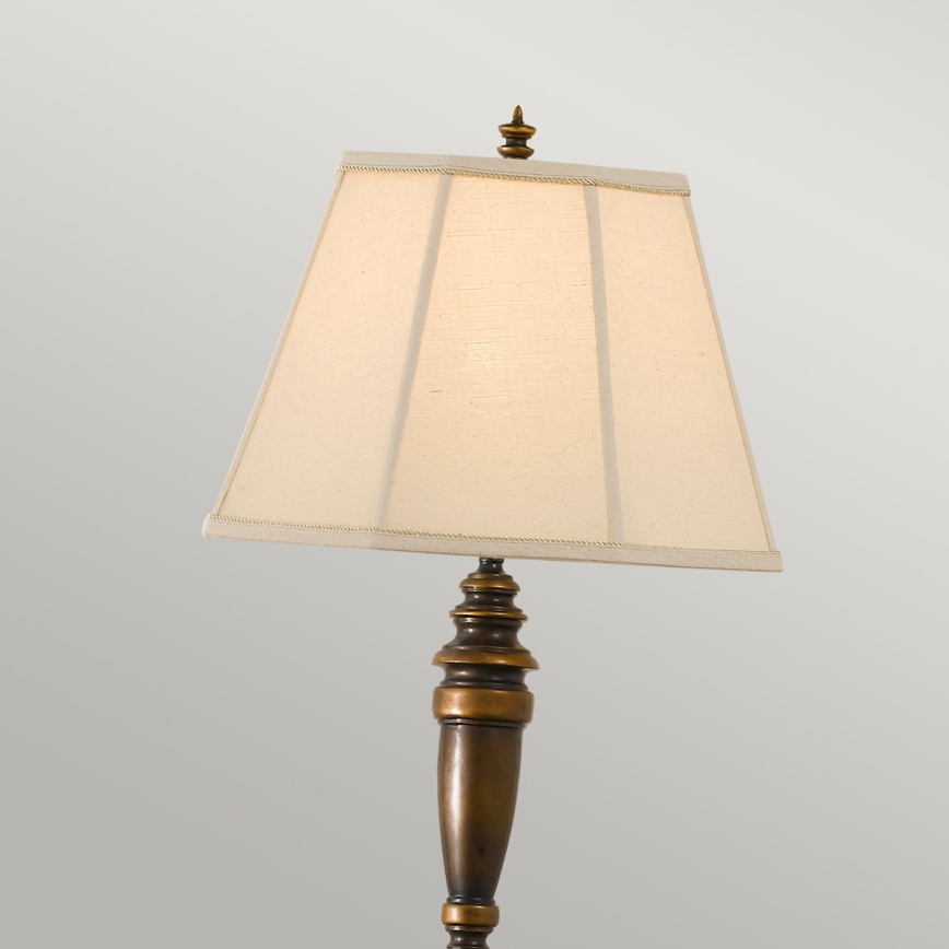 Feiss - Golv lampa LINCOLNDALE 1xE27/60W/230V brons/beige