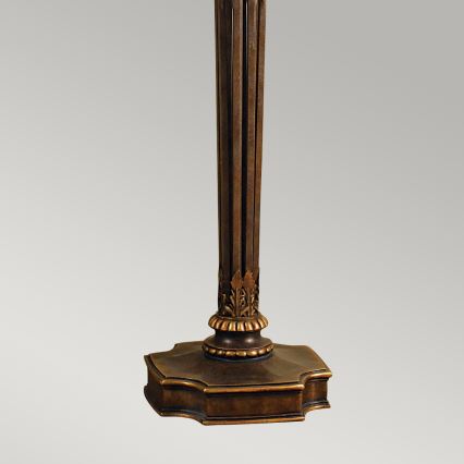 Feiss - Golv lampa OPERA 1xE27/100W/230V brons/beige