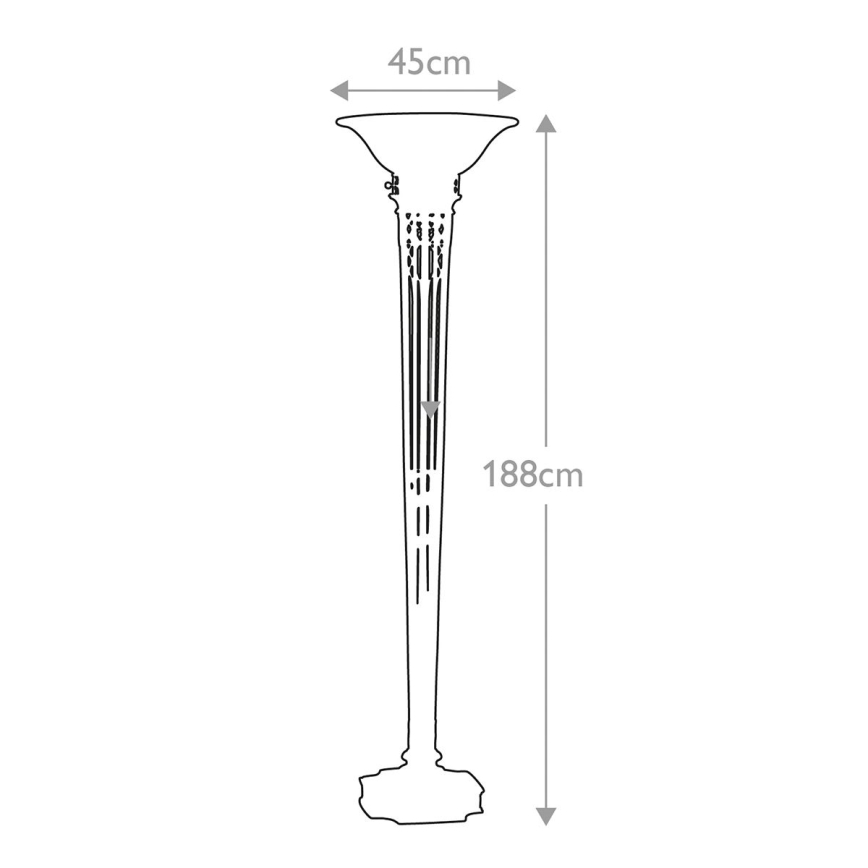 Feiss - Golv lampa OPERA 1xE27/100W/230V brons/beige