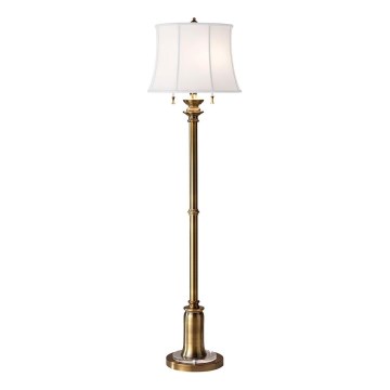 Feiss - Golvlampa STATEROOM 2xE27/60W/230V mässing
