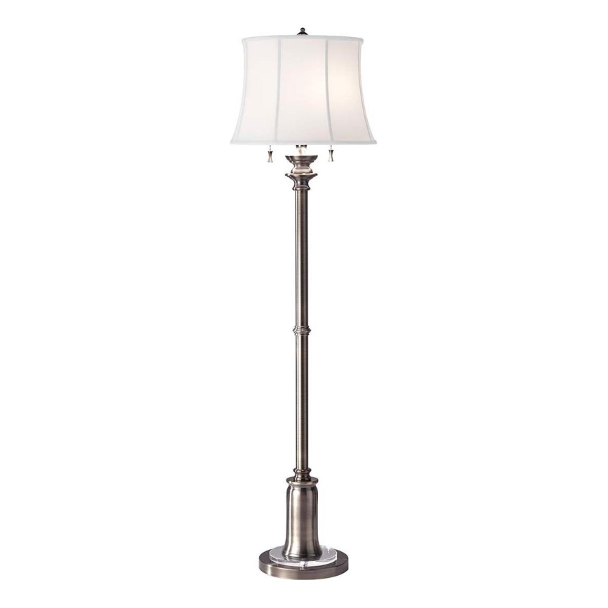 Feiss - Golvlampa STATEROOM 2xE27/60W/230V silver