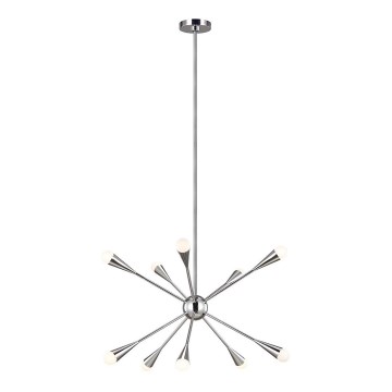 Feiss - LED pendelljuskrona JAX 10xG9/3W/230V skinande krom
