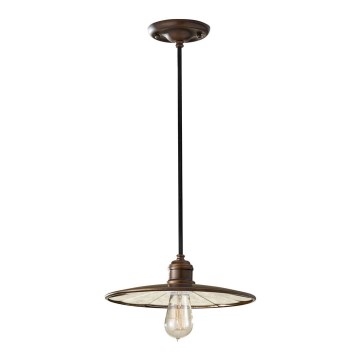 Feiss - Ljuskrona med upphängningsrem URBAN RENEWAL 1xE27/60W/230V brons