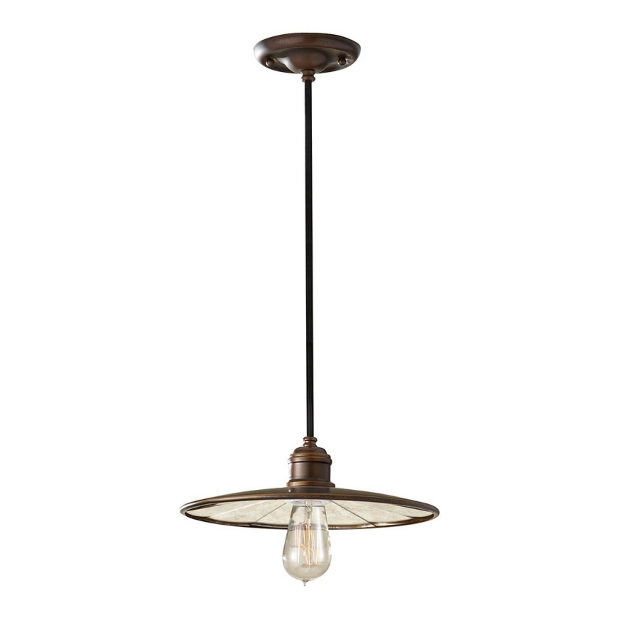 Feiss - Ljuskrona med upphängningsrem URBAN RENEWAL 1xE27/60W/230V brons