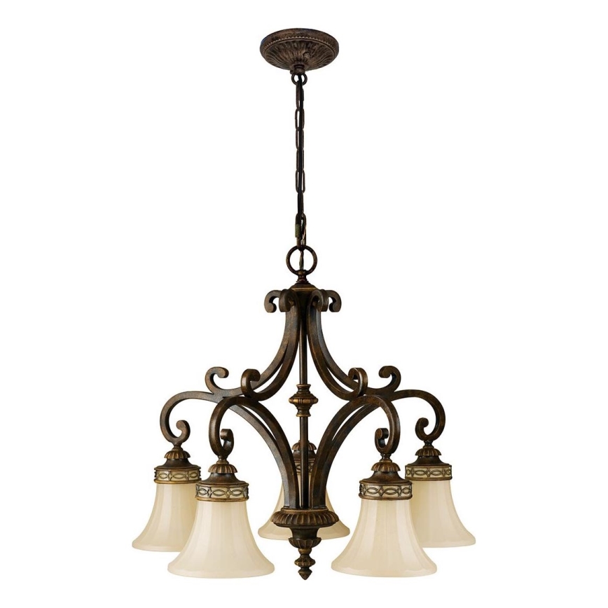 Feiss - Ljuskrona på kedja DRAWING ROOM 5xE27/60W/230V