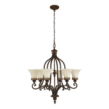 Feiss - Ljuskrona på kedja DRAWING ROOM 6xE27/60W/230V