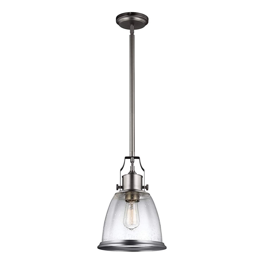 Feiss - Pendelkrona HOBSON 1xE27/60W/230V silver