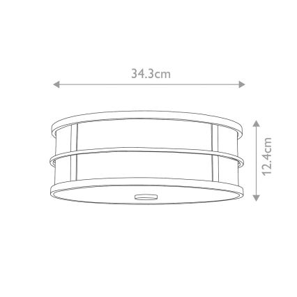 Feiss - Taklampa FUSION 3xE27/60W/230V
