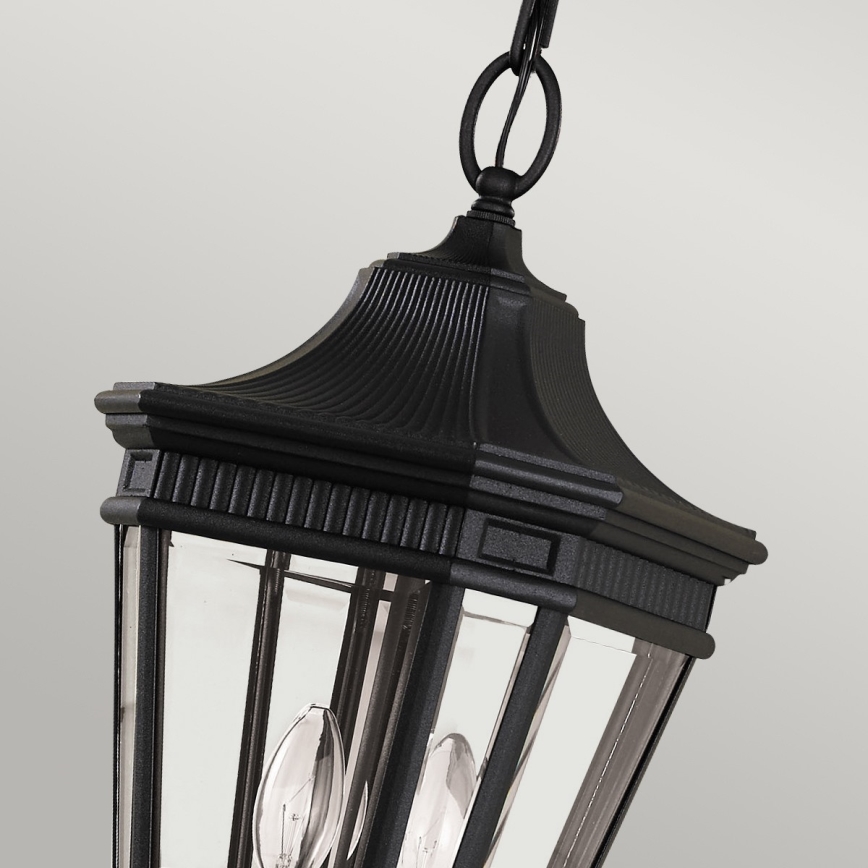 Feiss - Utomhus ljuskrona på kedja  COTSWOLD LANE 2xE14/60W/230V svart