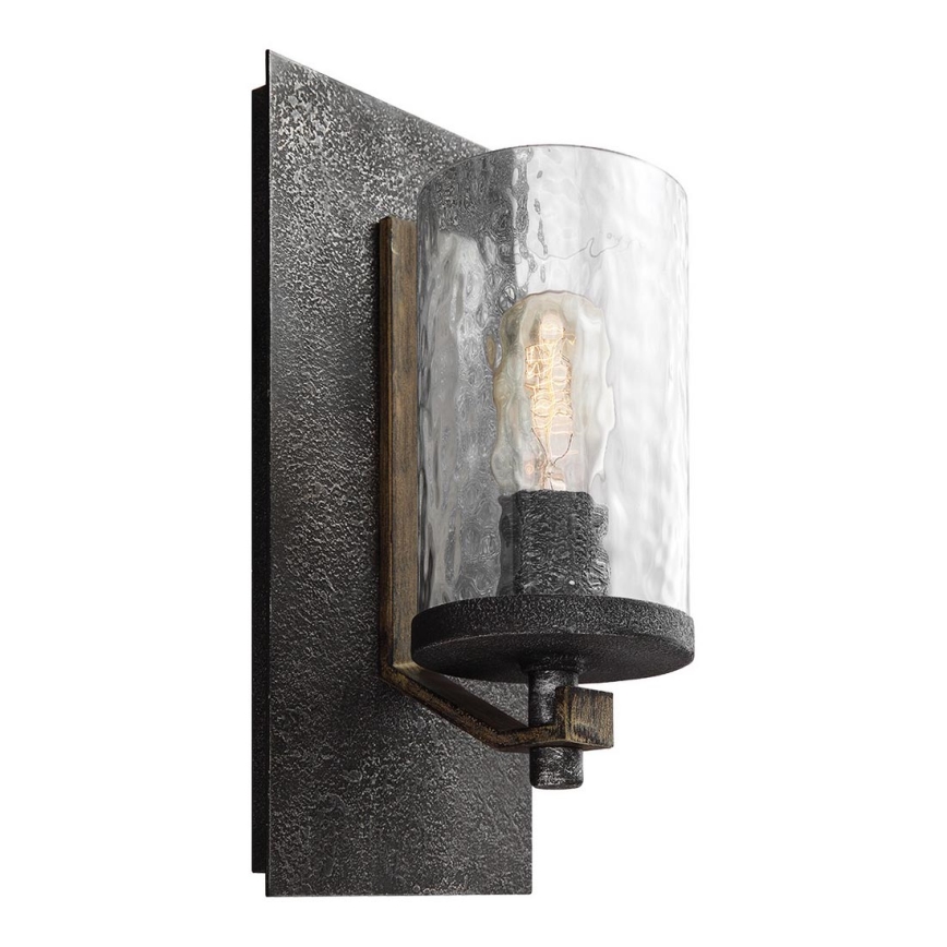 Feiss - Vägglampa ANGELO 1xE27/60W/230V svart